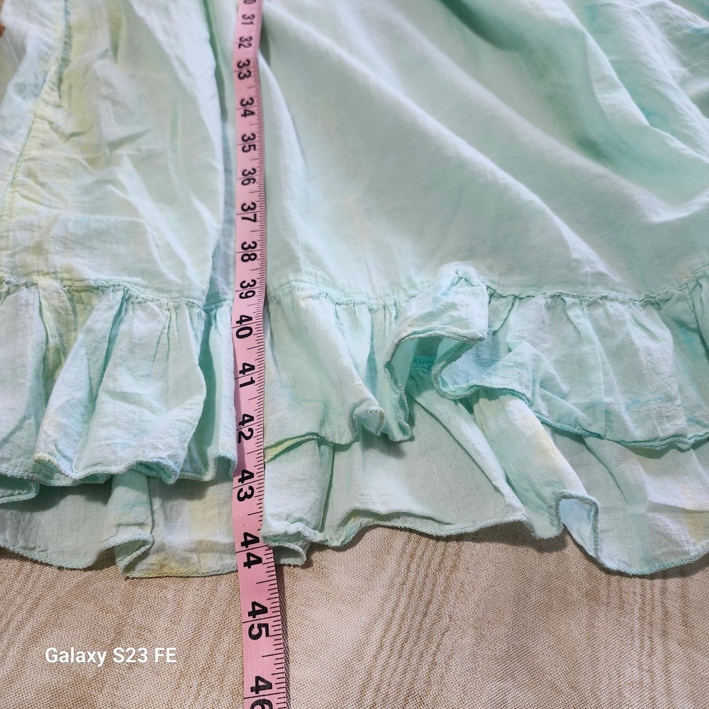 Soft Surroundings Light Aqua Green Crinkle Tunic Dress - Picture 9 of 9